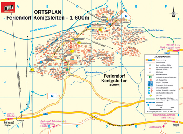 Ortsplan Königsleiten